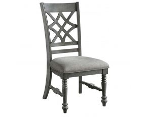 Lake Way Dining Side Chair in Sandblasted Gray Finish