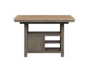 Lindsey Farm Kitchen Island in Gray and Sandstone