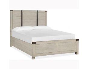 Chesters Mill California King Panel Bed in Alabaster