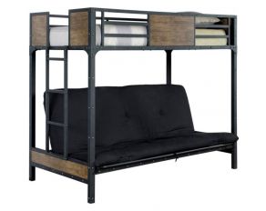 Furniture of America Clapton Twin Bed with Futon Base in Black