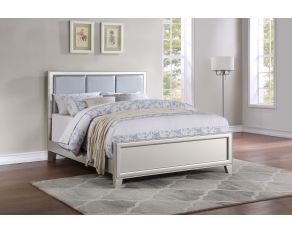 Omni Queen Upholstered Bed in Champagne