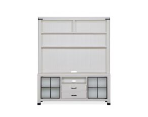 Harper Springs Console with Hutch in Silo White