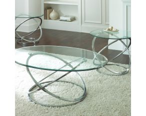 Orion 3-Pack Occasional Table Set in Silver