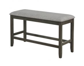 Nina Counter Height Bench in Grey