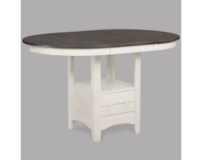 Hartwell Counter Height Table in Chalk Grey