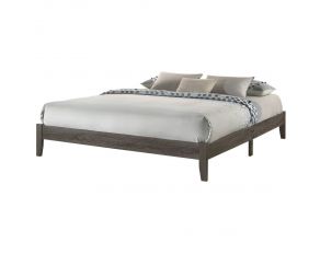 Skyler Califonia King Platform Bed in Grey