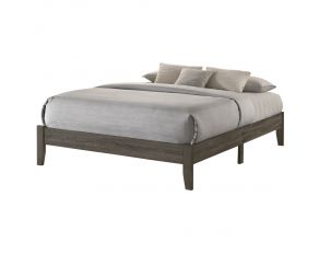 Skyler Full Platform Bed in Grey