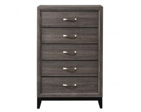 Akerson 5 Drawer Chest in Grey