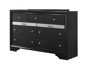 Regata 9 Drawer Dresser in Black