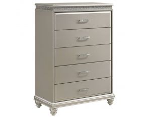 Valiant 5 Drawer Chest in Champagne