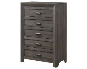 Adelaide 5 Drawer Chest in Grayish Brown