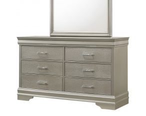 Amalia 6 Drawer Dresser in Champagne