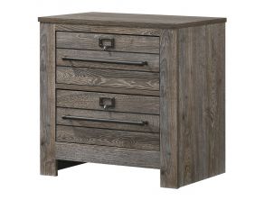 Bateson 2 Drawer Nightstand in Brown