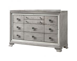 Vail 10 Drawer Dresser in Grey