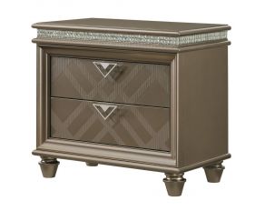 Cristal Nightstand in Brown