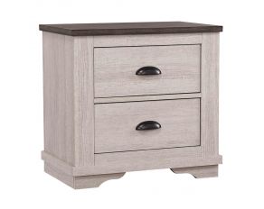 Coralee Nightstand in Chalk Grey