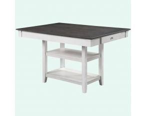 Nina Counter Height Table in Chalk Grey