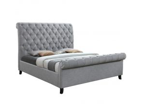 Kate King Bed in Grey