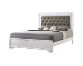 Lyssa California King Bed in Frost White