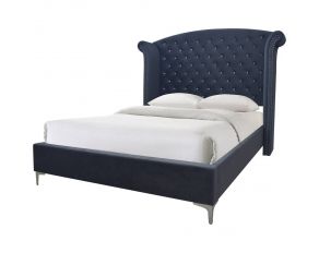 Lucinda Queen Bed in Dark Grey