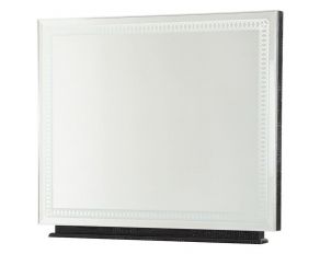 AICO Hollywood Swank Rectangular Dresser Mirror in Black Iguana