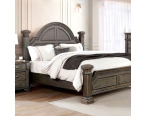 Pamphilos California King Bed in Gray