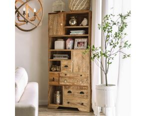 Blanchefleur Bookshelf in Weathered Light Natural Tone