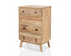 Blanchefleur 4 Drawer Chest in Weathered Light Natural Tone