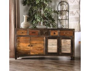 Saffronwald Cabinet in Multi Brown