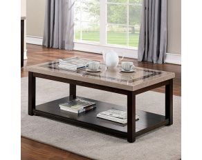 Rosetta Rectangular Coffee Table in Dark Walnut