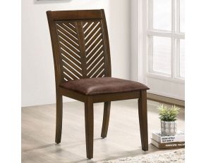 Garnett Set of 2 Side Chairs in Walnut Brown