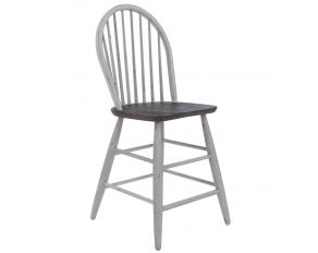 Farmhouse Counter Height Chair in White