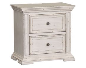 Big Valley Nightstand in Whitestone Finish