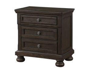 Lauren Nightstand in Brown Acacia