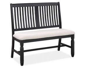 Homeplace Dining Bench in Black