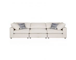 Serene 3-Piece Upholstered Sectional in Beige