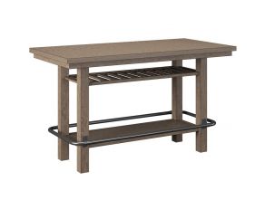 Benton Storage Bar Table in Pecan Brown