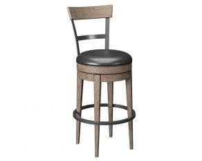 Benton Swivel Bar Stool in Pecan Brown