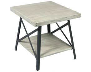 Chandler End Table in Light Grey