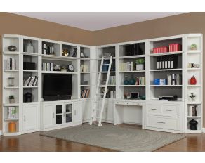 Catalina 13 Piece Corner Library Wall in Cottage White