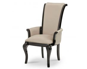 Hollywood Swank Arm Chair in Black Onyx