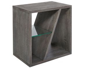 8th Street Chairside Table in Weathered Slate