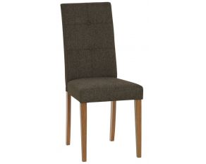 Arcade Upholstered Tufted Dining Chair in Walnut