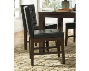 Athena Upholstered Dining Chair in Dark Chocolate