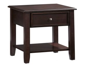 Blair End Table in Espresso