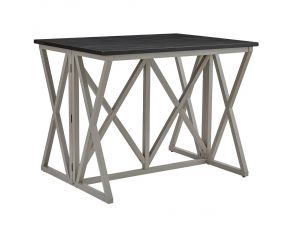 Gateway Street Counter Table in Graphite and Khaki Finish