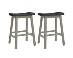 Gateway Street Counter Stool in Graphite and Khaki Finish