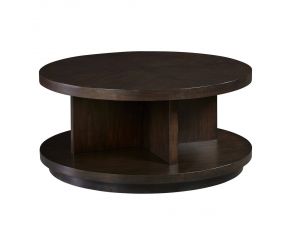 Grove Park Round Cocktail Table in Chocolate Mahogany