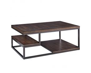 Lake Forest Rectangular Cocktail Table in Cola