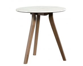 Pixie End Table in Domoni White